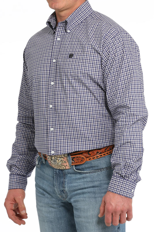 Cinch Plaid button down long sleeve shirt