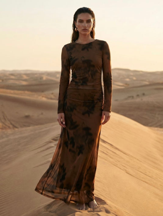 Ebby & I sheer Blur Dress