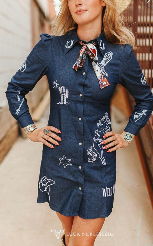 Lucky & Blessed Denim Dress