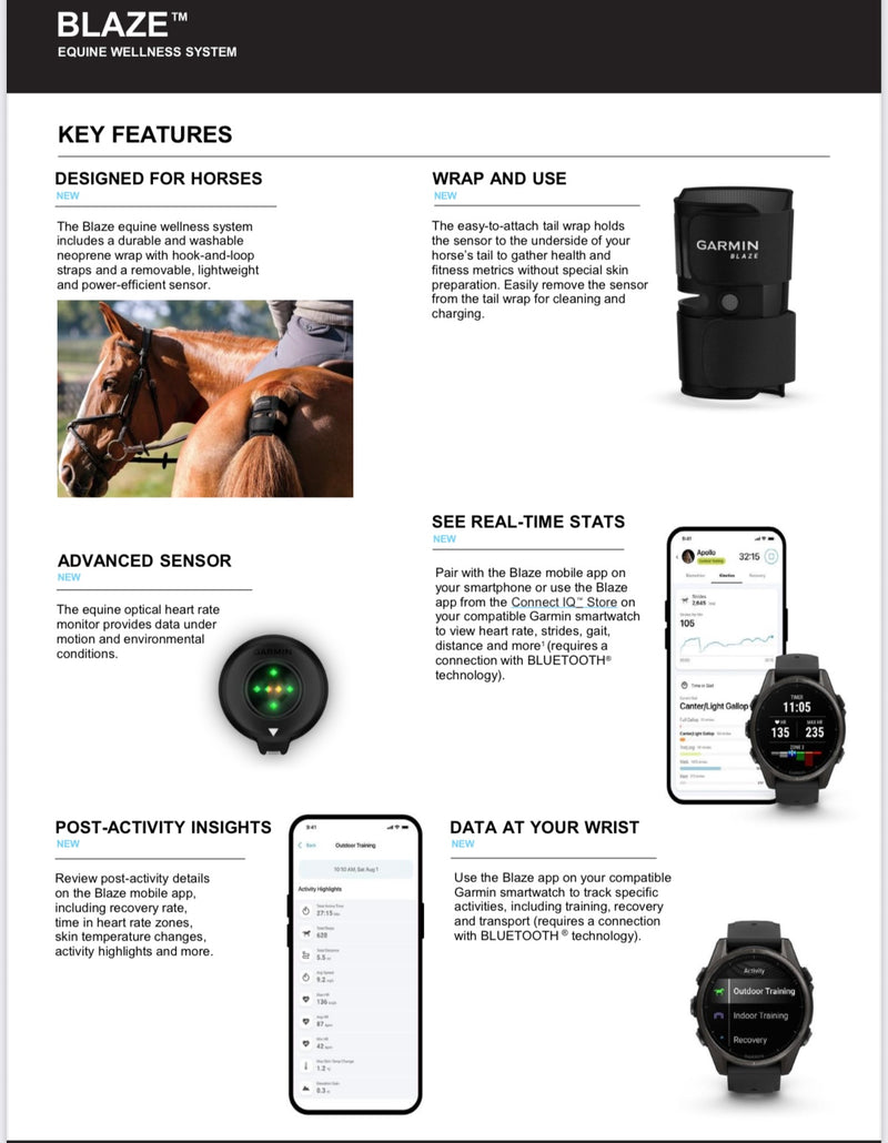Load image into Gallery viewer, Garmin Blaze™ Horse wellness system
