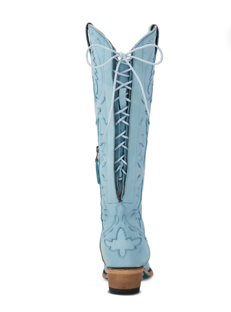 Load image into Gallery viewer, LANE Boots REVERIE KNEE HIGH CORSET - POWDER BLUE
