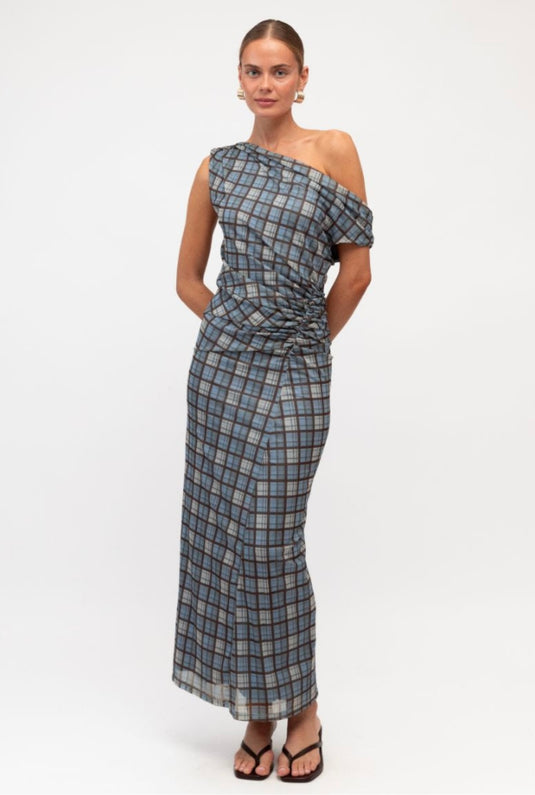 White Closet plaid Dress