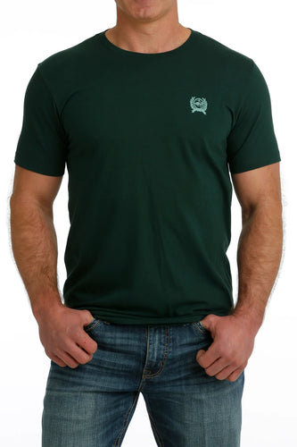 Cinch Mens Green Jeans Tee