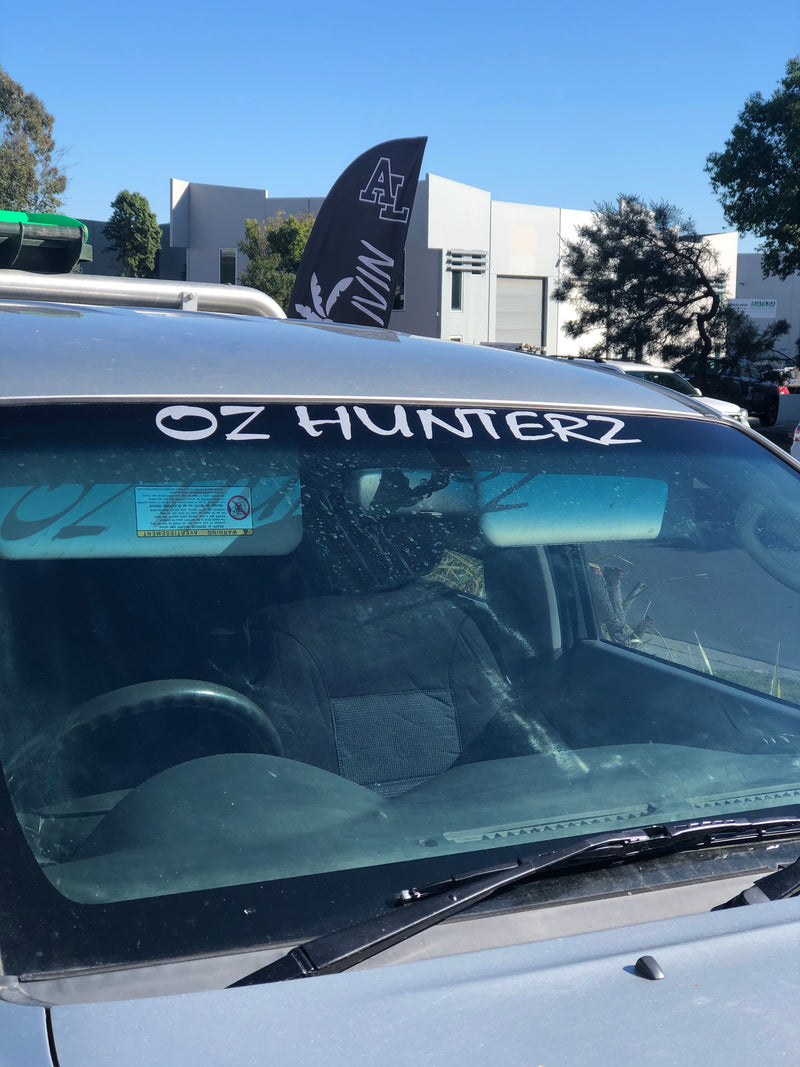 Load image into Gallery viewer, Oz hunterz -Sticker windsheild banner
